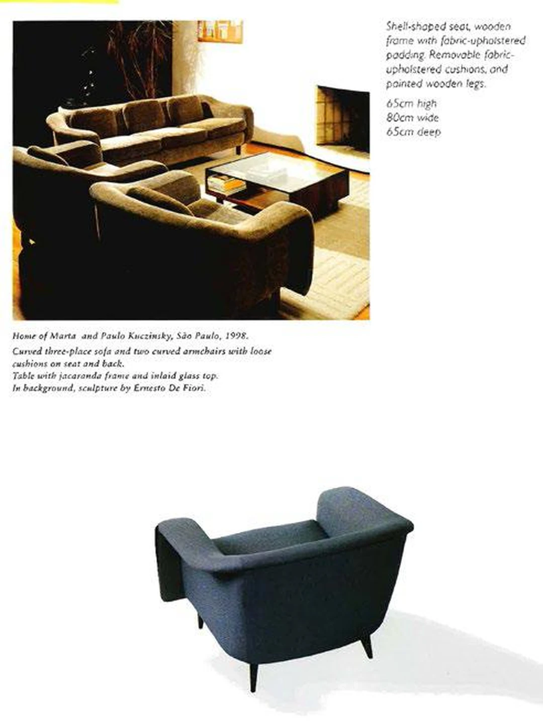Pair of Armchairs Curva - 4