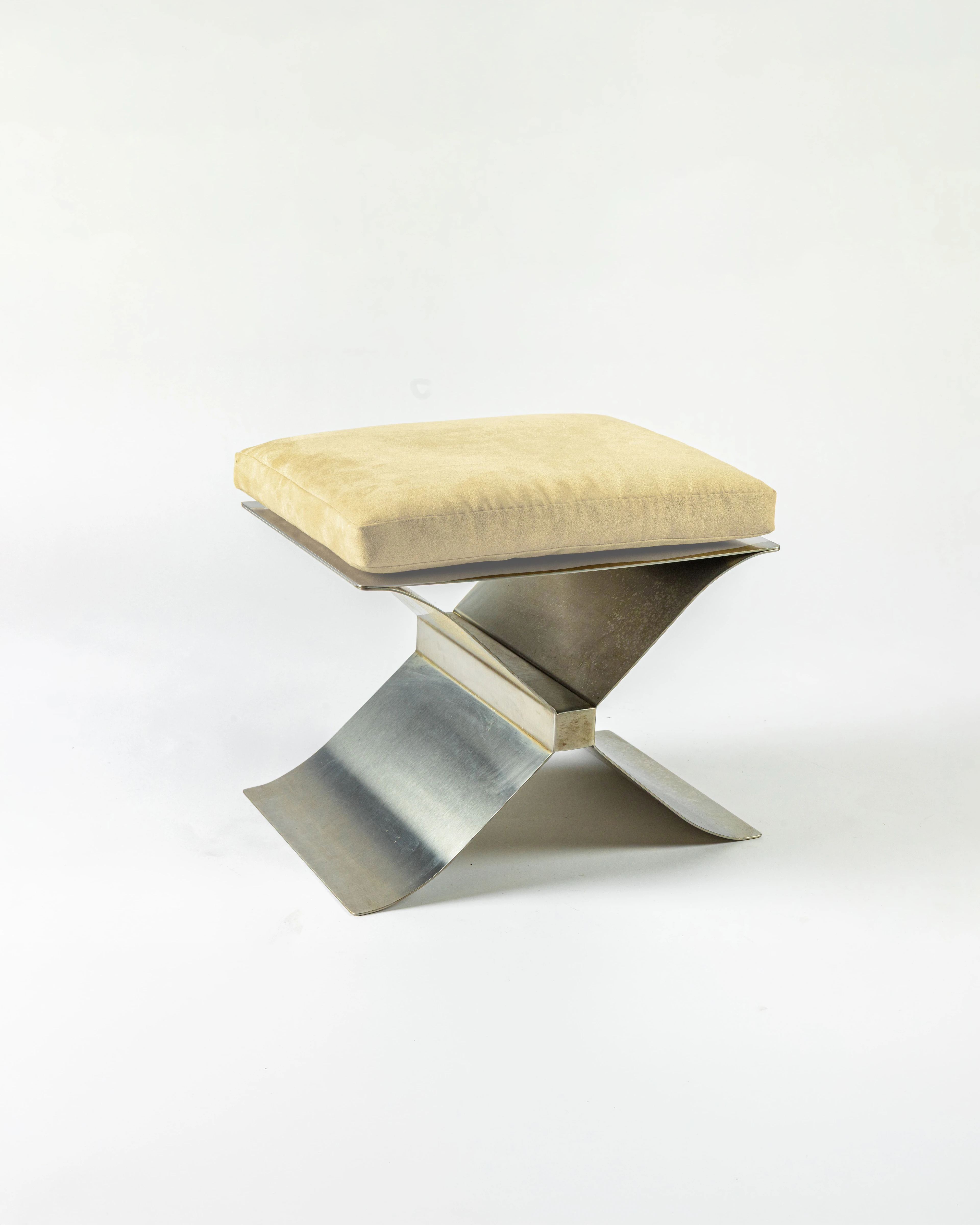 Pair of Stainless Steel Stools  - 3