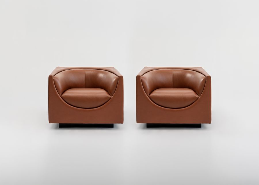 Pair of 'Cubo' Armchairs