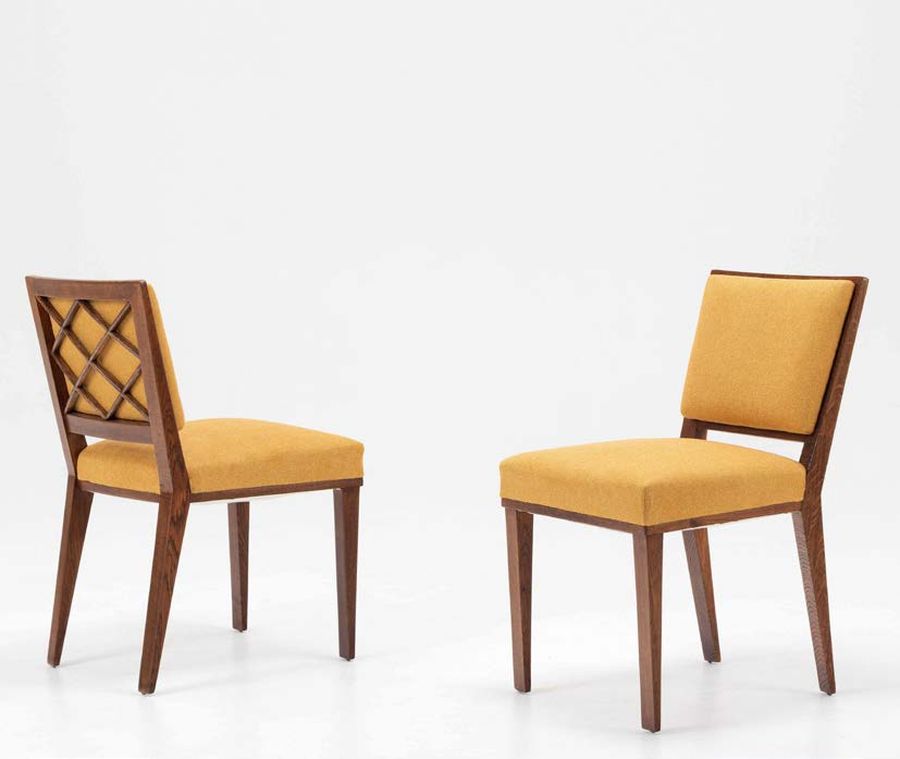 Pair of 'Croisillon' Chairs