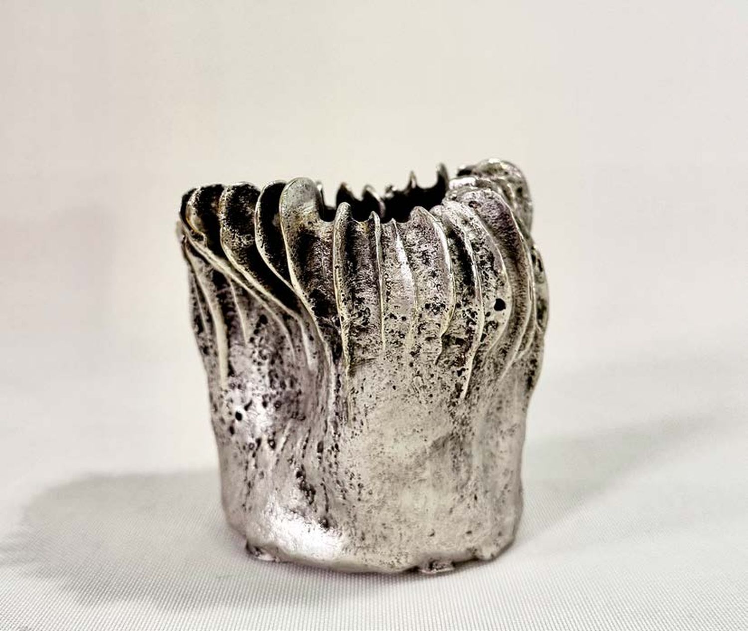 'Coprinus Argentum Mini' Cast Bronze