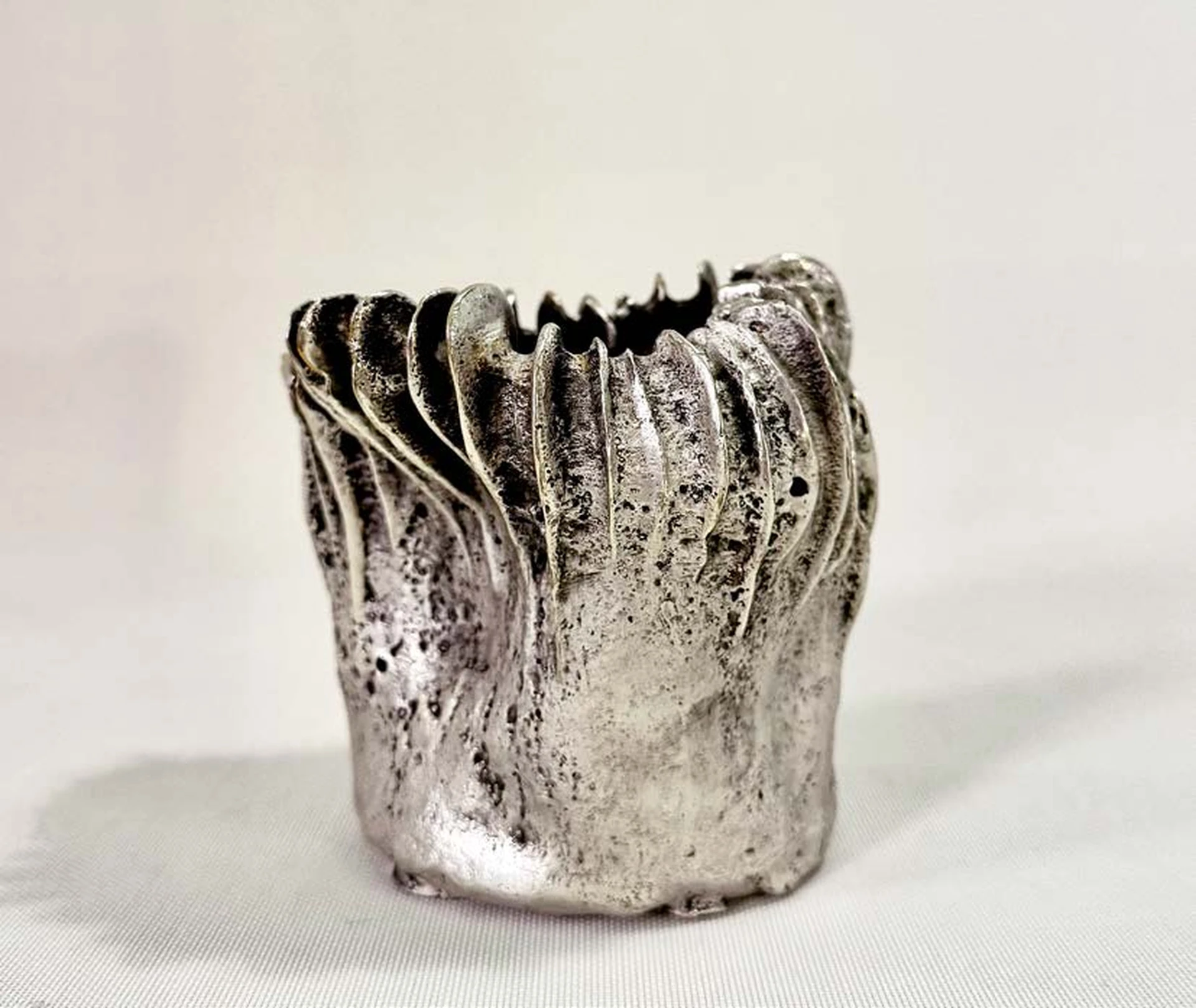 'Coprinus Argentum Mini' Cast Bronze