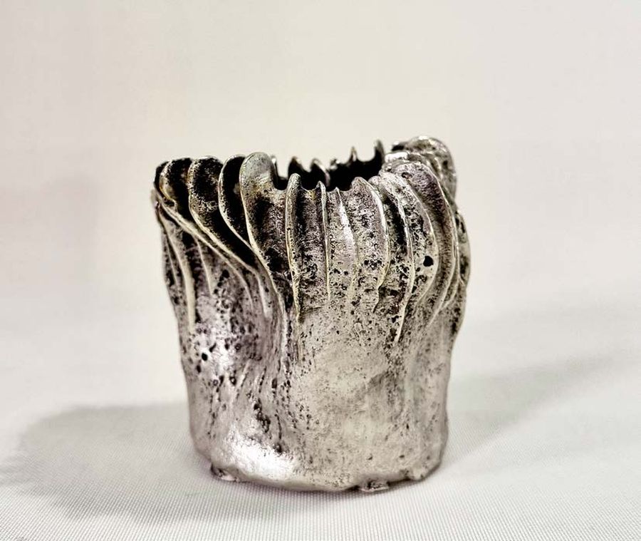 'Coprinus Argentum Mini' Cast Bronze