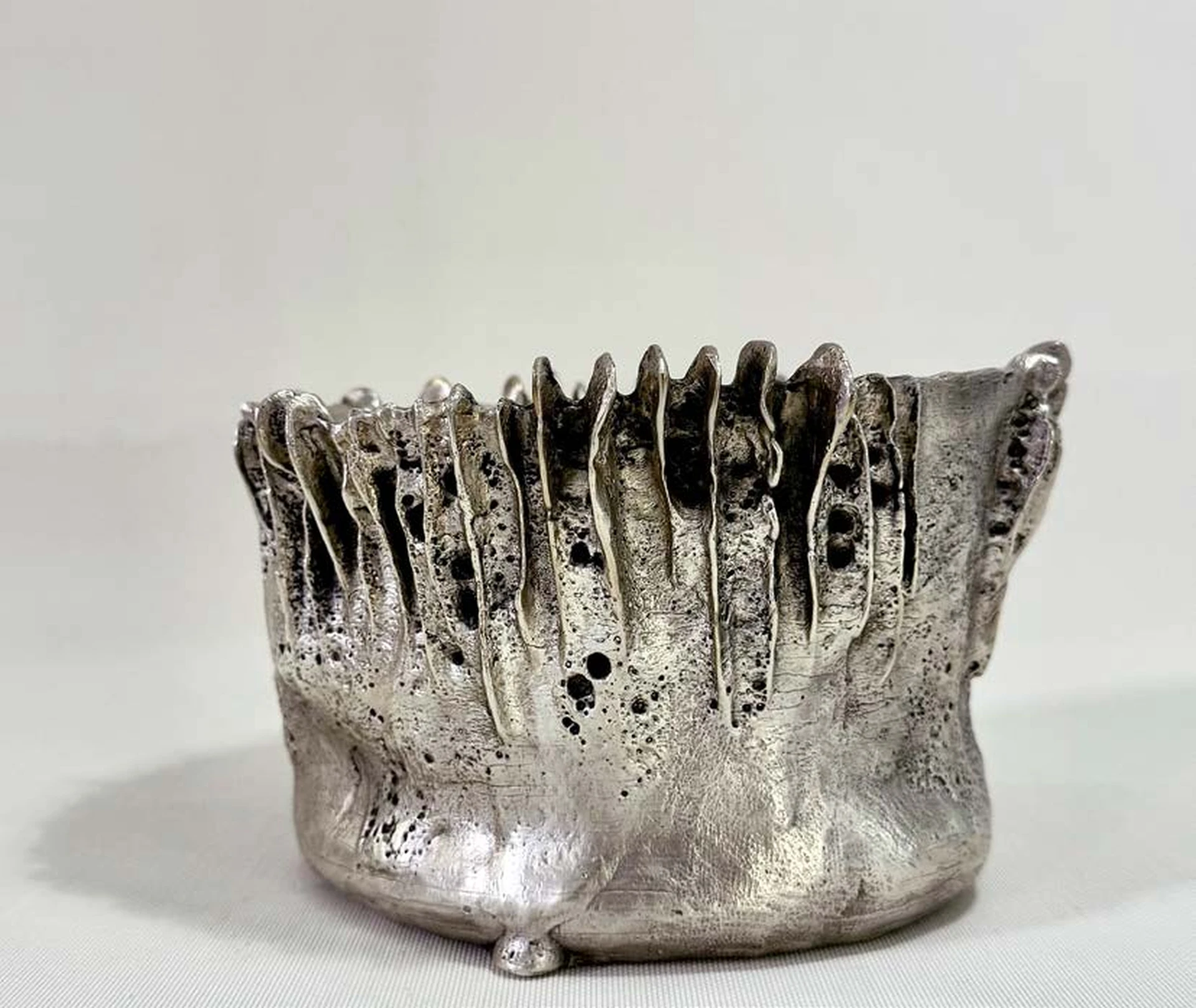 'Pezziza Argentum Mini' Cast Bronze