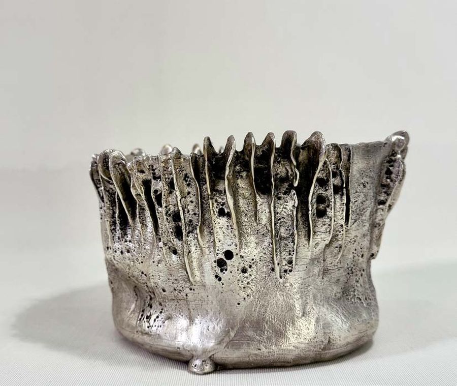 'Pezziza Argentum Mini' Cast Bronze