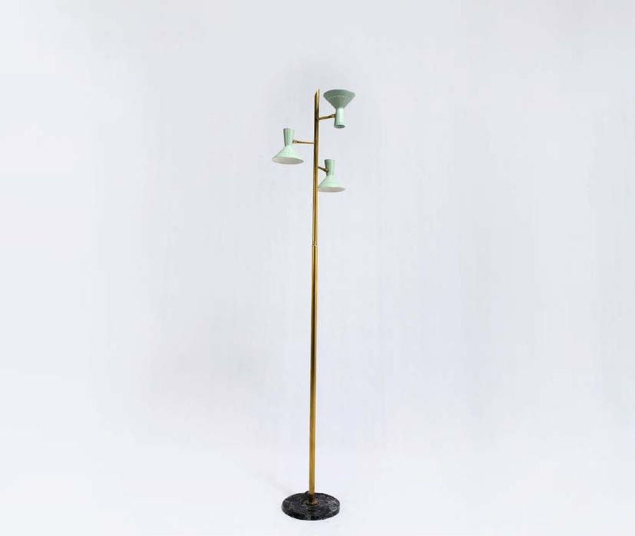 Vintage 3-Shade Floor Lamp