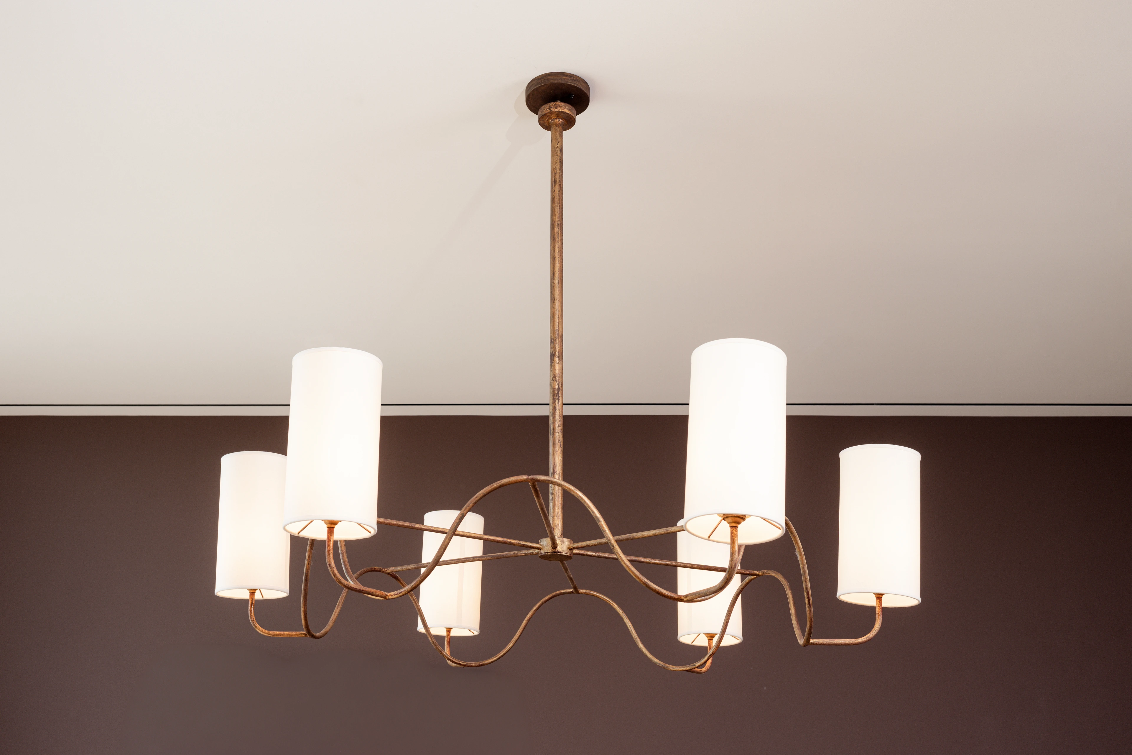 "Ondulation" Six-Light Chandelier - 3