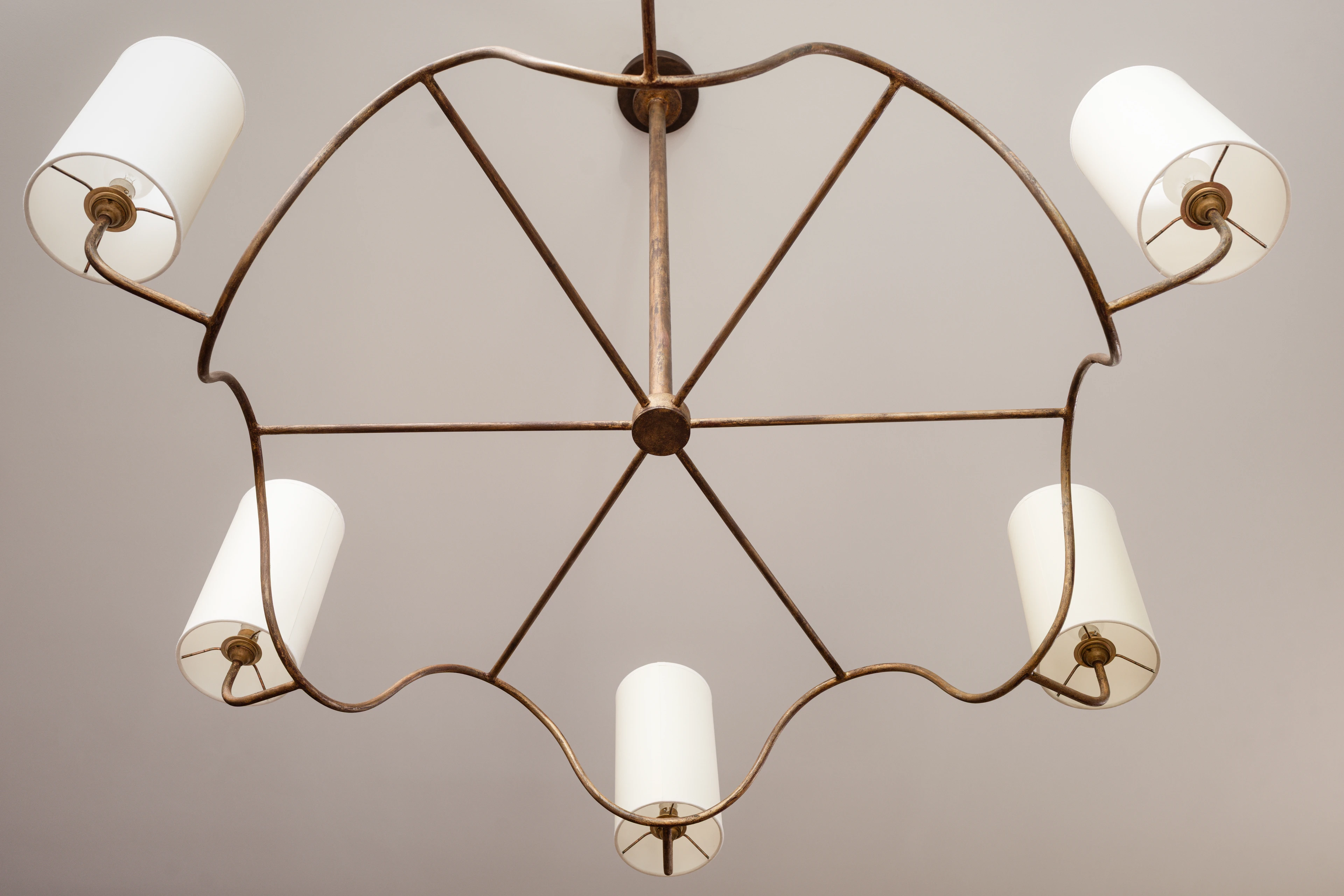 "Ondulation" Six-Light Chandelier - 5