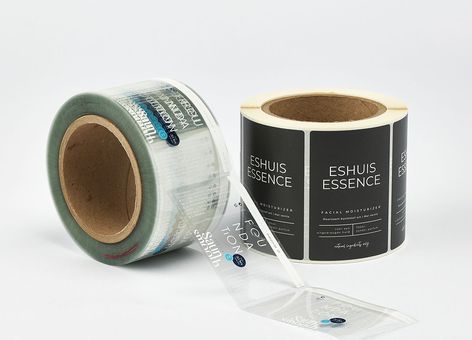 transparante etiketten op rol