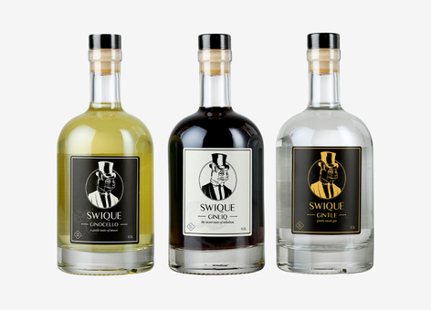 Webshop - zelfklevend etiket - drank - gin - fles - glas - Swique  - groep (1)
