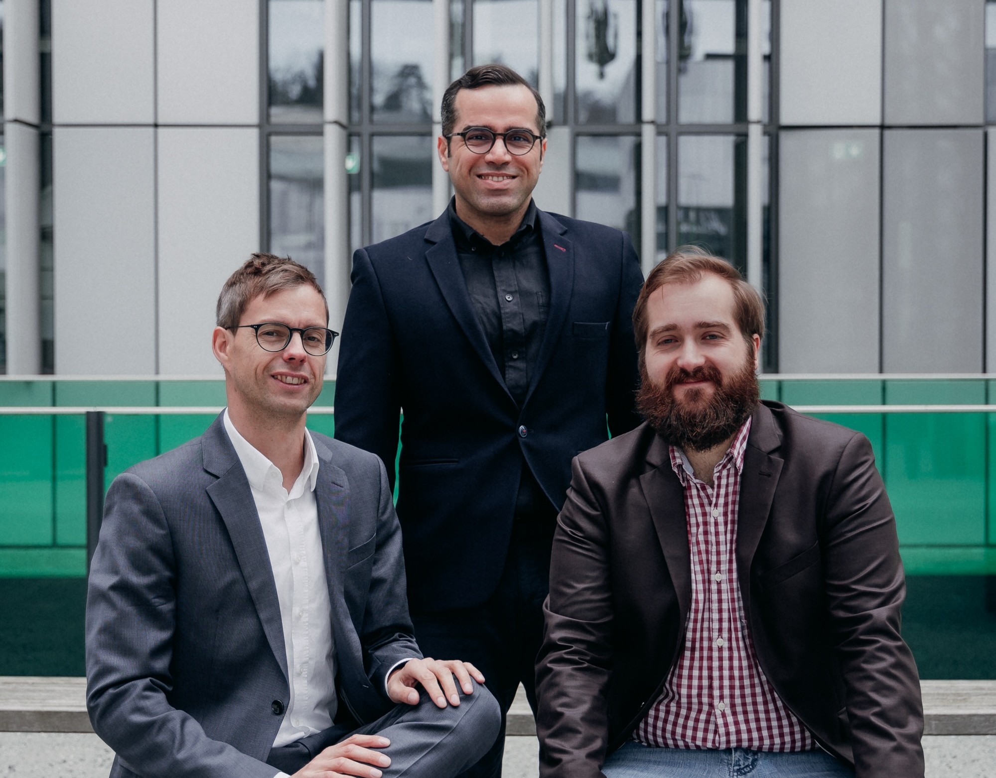 „arterioscope“-Gründer (v.l.n.r.:) Hermann Moser, CEO; Vahid Badeli, CTO; Sascha Ranftl, Chief Scientist © Christine Rechling