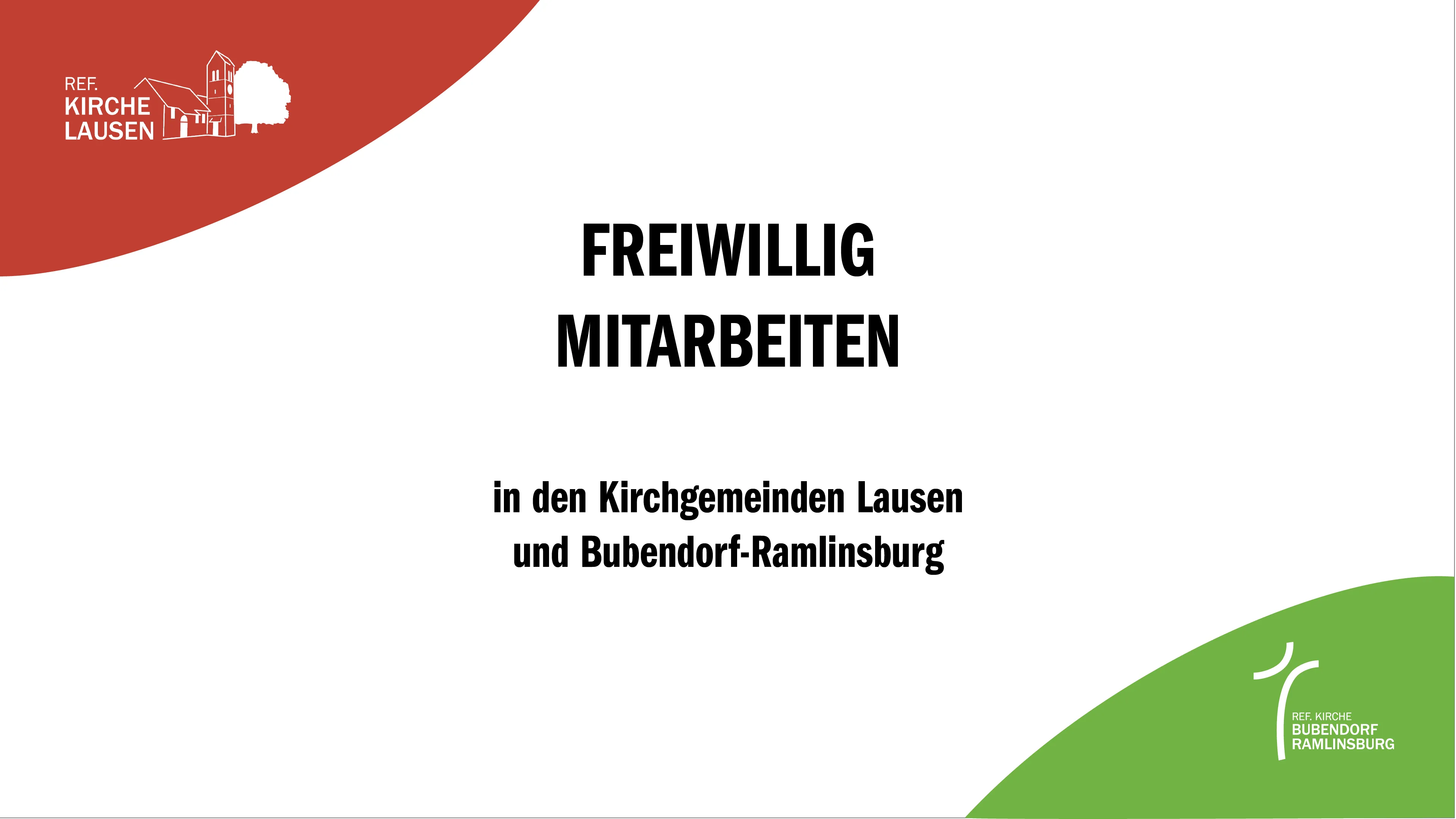 Video Freiwillige Mitarbeit in den Ref. Kirchen Bubendorf-Ramlinsburg und Lausen Project image (decorative) || Project image