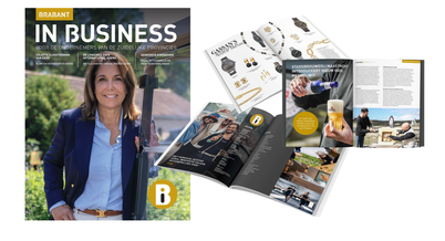 Magazine cover Brabant In Business met Colette van Eerd