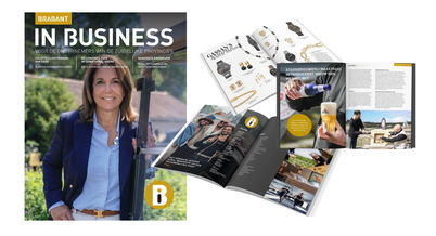 Magazine cover Brabant In Business met Colette van Eerd