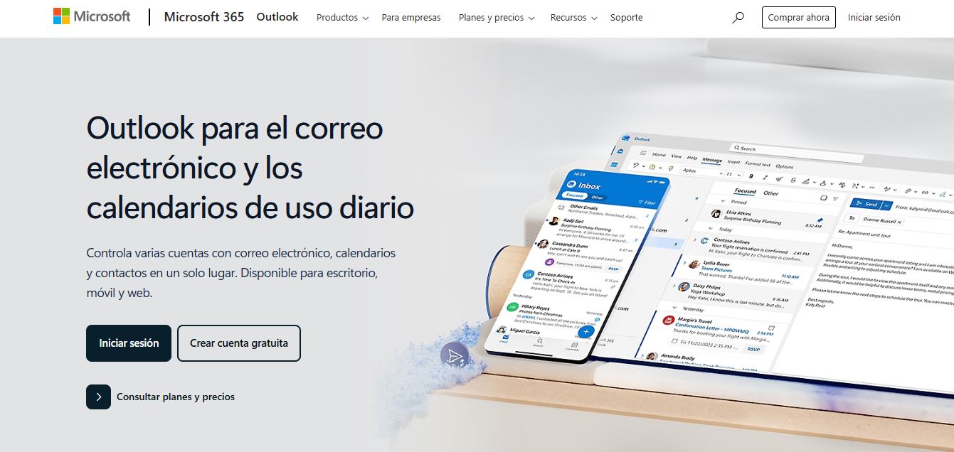 gestor microsoft outlook