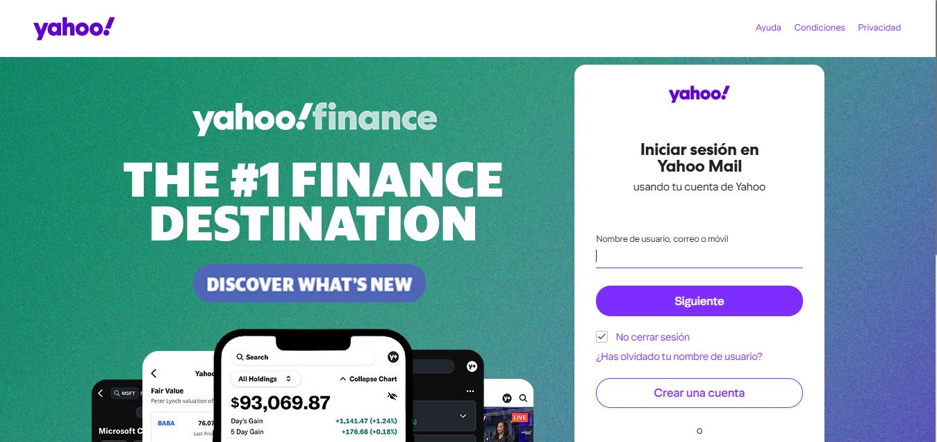 gestor yahoo mail