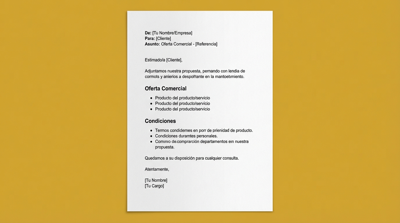 Carta comercial de oferta