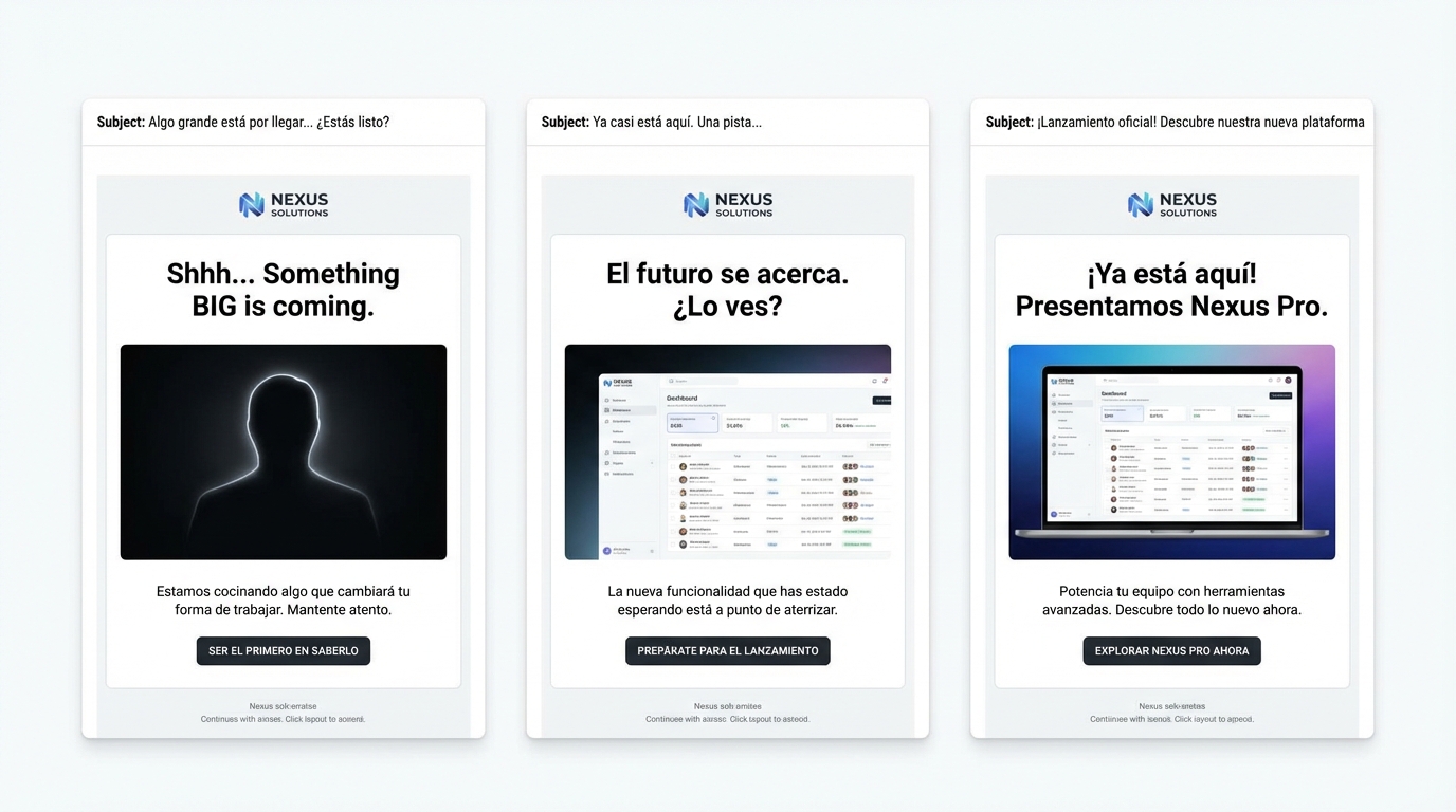 Lanzamientos en fases (teasers)