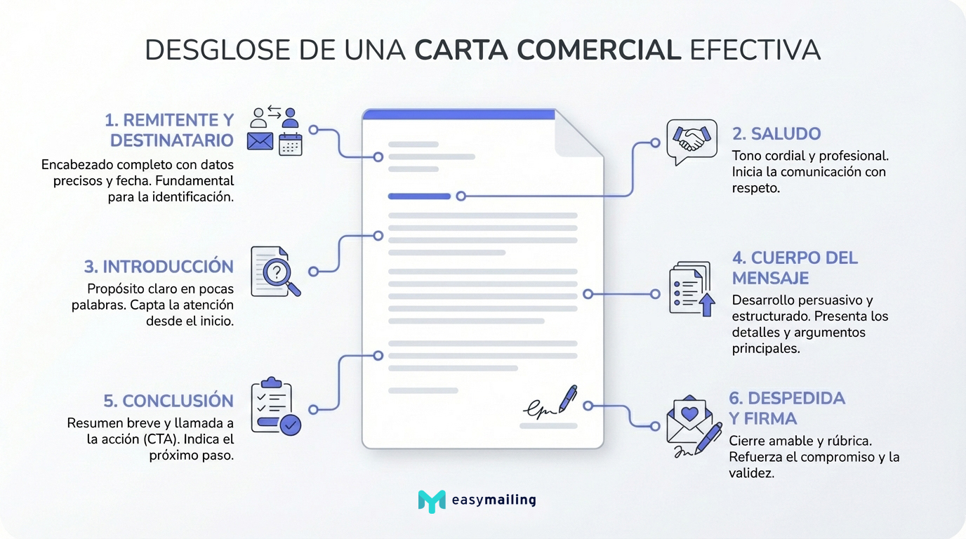 Información y estructura de las cartas comerciales