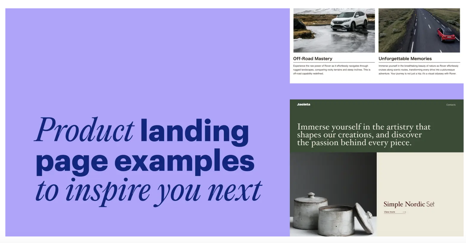 Ejemplos de landing page de Instapages