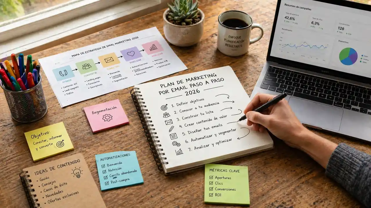 Cómo crear un plan de marketing por email paso a paso en 2026