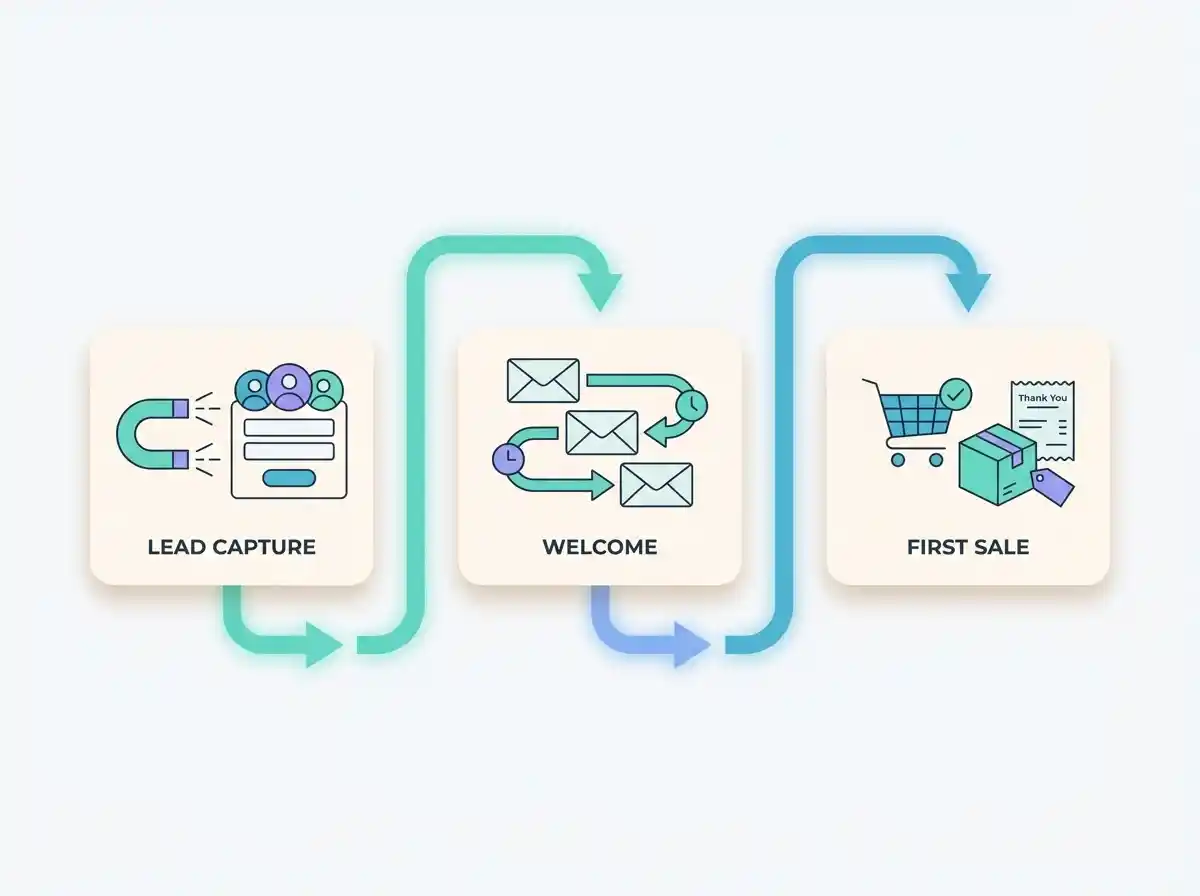 Cómo montar un sistema simple de captación, bienvenida y venta por email