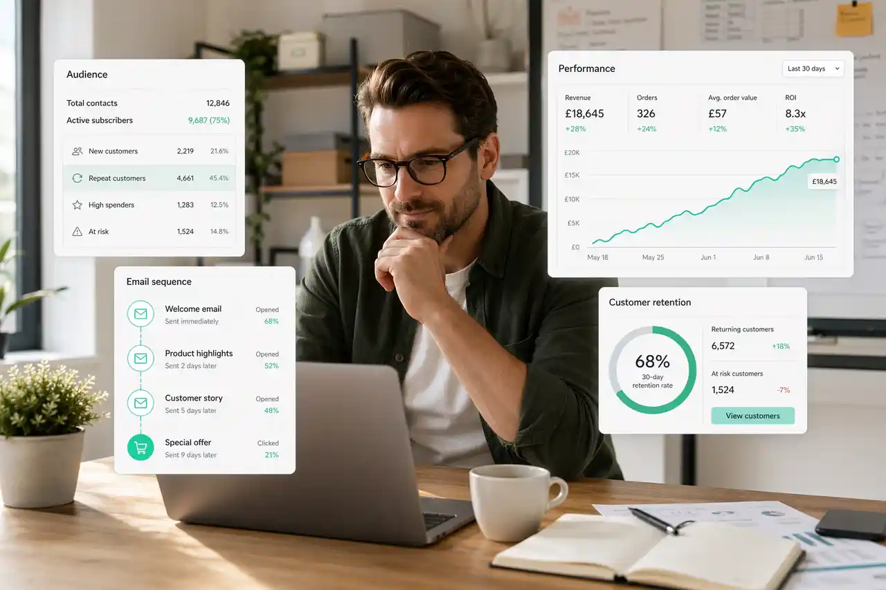 Detalle visual sobre ventajas del email marketing para pymes