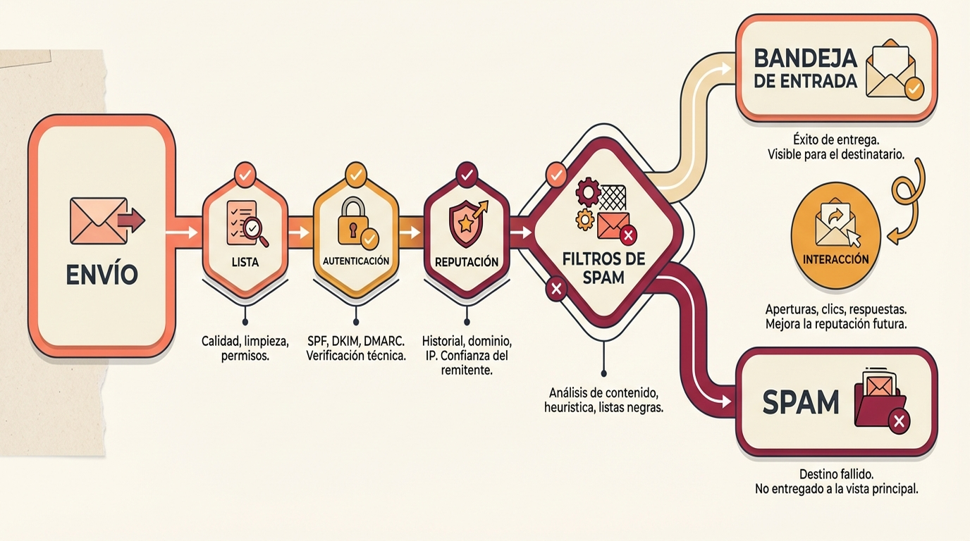 Por qué tus correos llegan a spam y qué tiene que ver con la entregabilidad