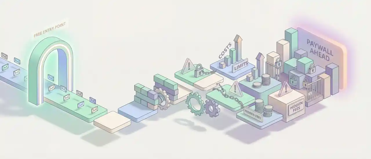 La trampa del plan gratis en email marketing en 2026