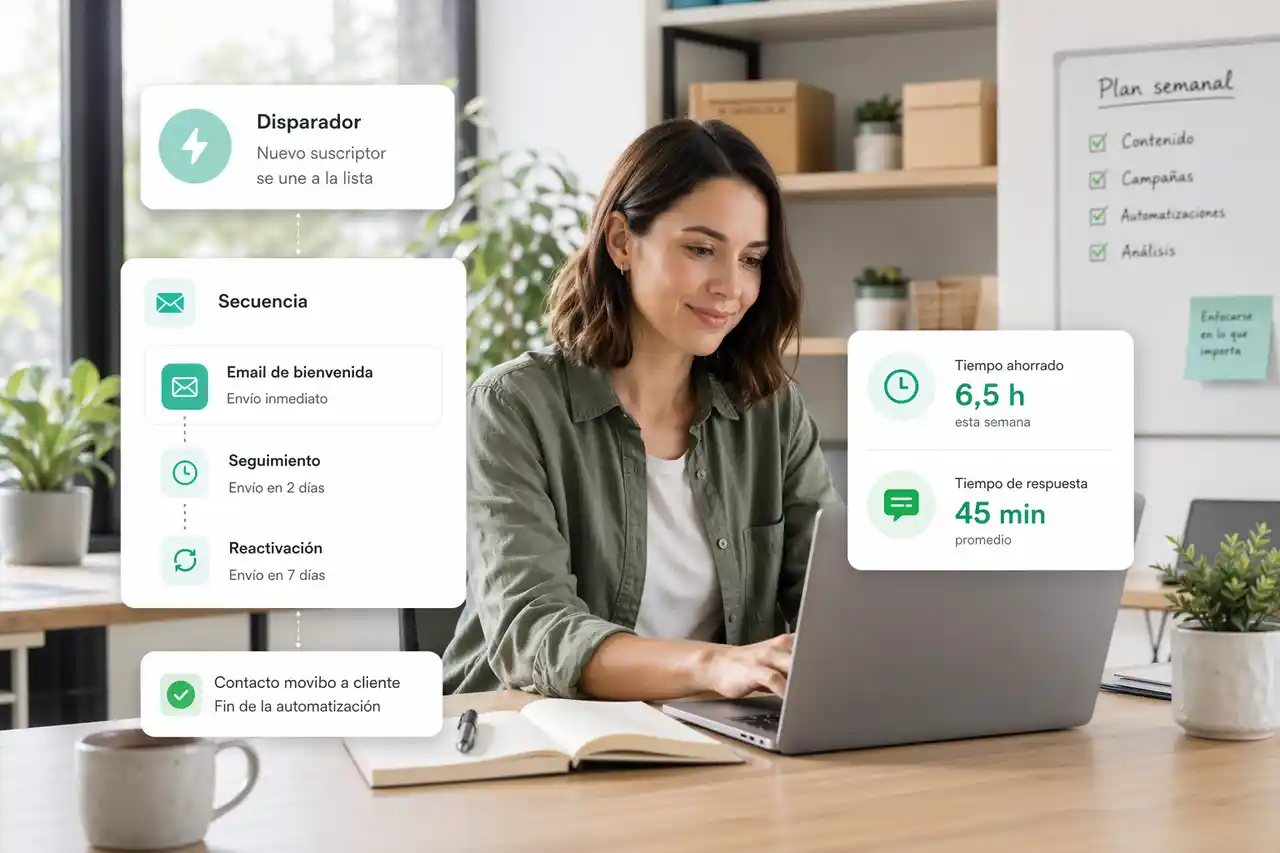 Detalle visual sobre marketing automation para pymes