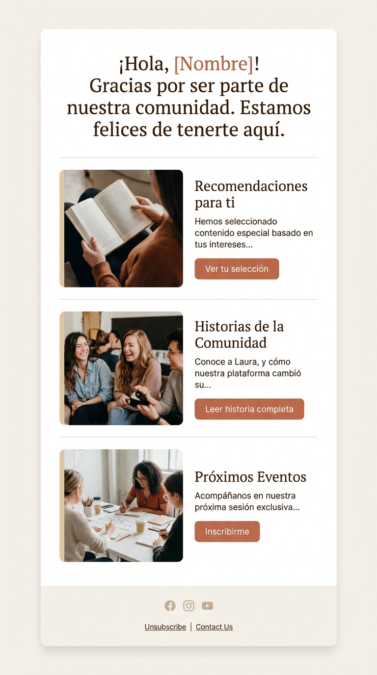 Newsletters relacionales o de comunidad