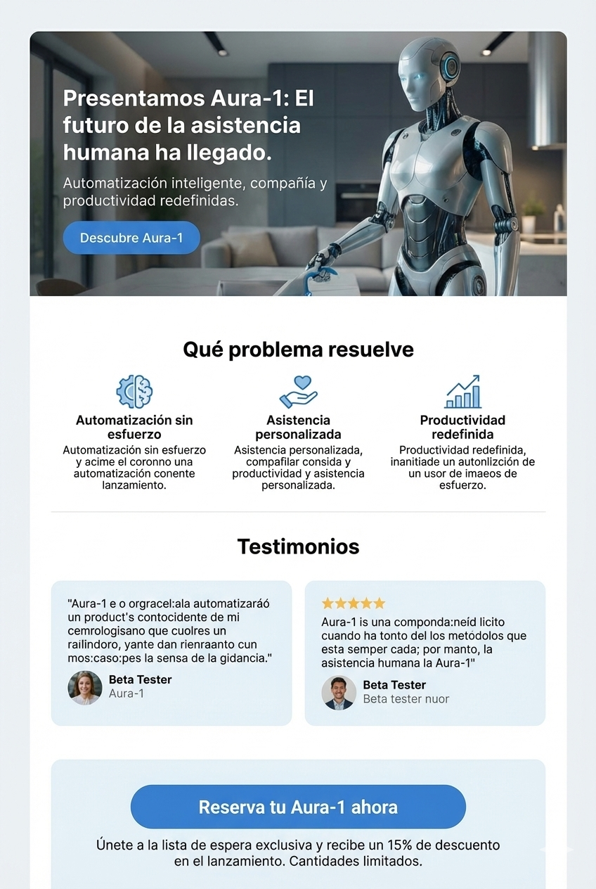 Plantilla de newsletter para lanzamiento de producto Plantilla de newsletter para lanzamiento de producto