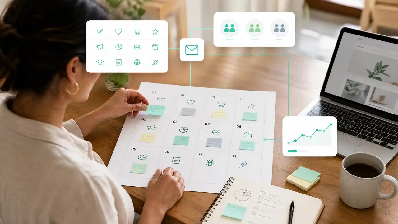 Calendario editorial de newsletter mensual