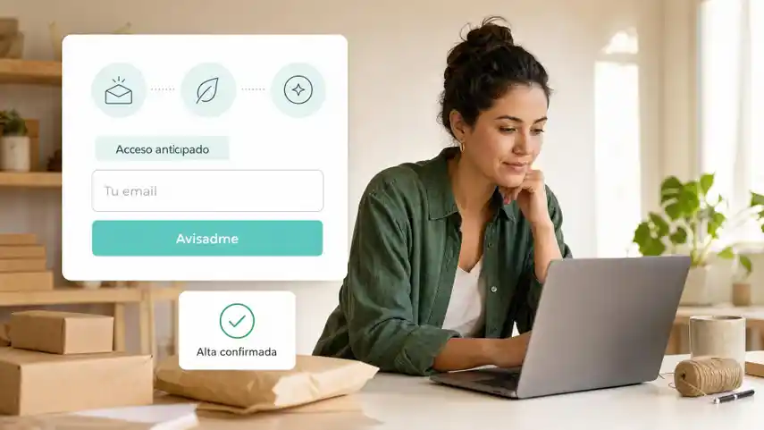 Landing de captación con promesa, formulario breve y confirmación de alta