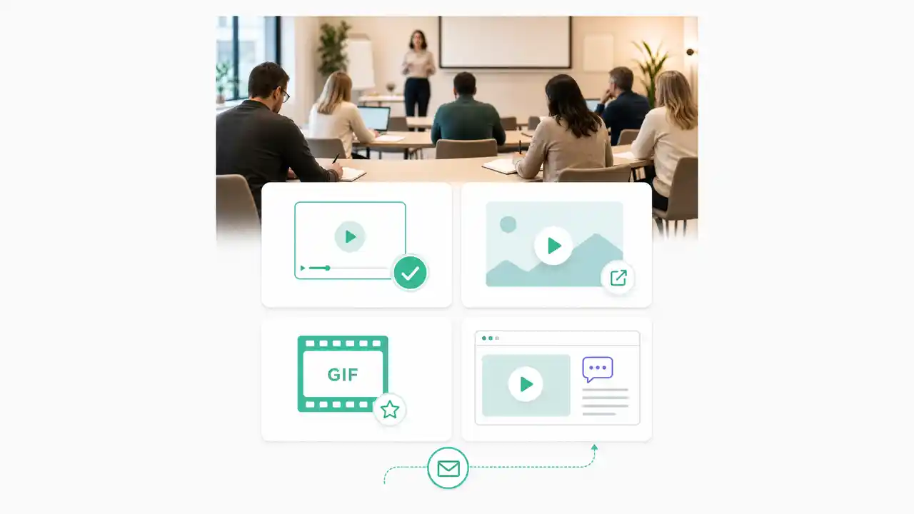 Email como puerta de acceso a una lección en vídeo