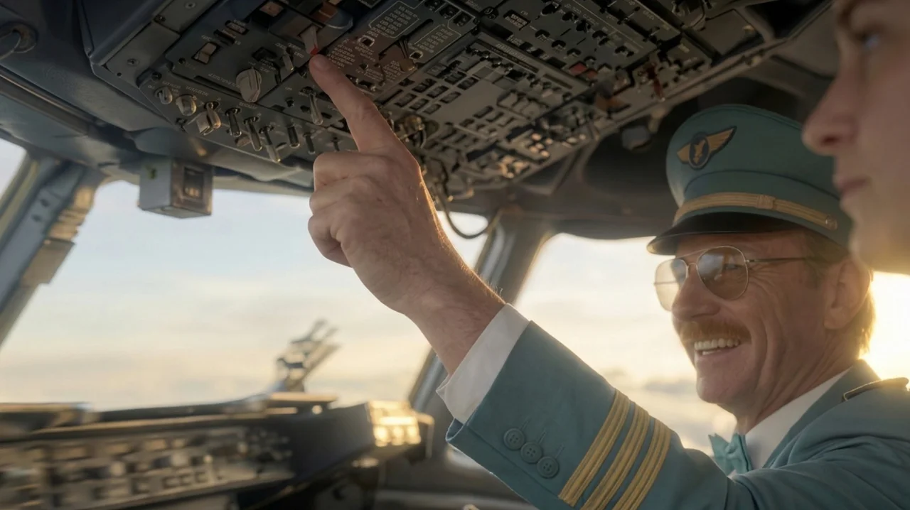 Dieter Pichler als Copilot drückt auf Tasten