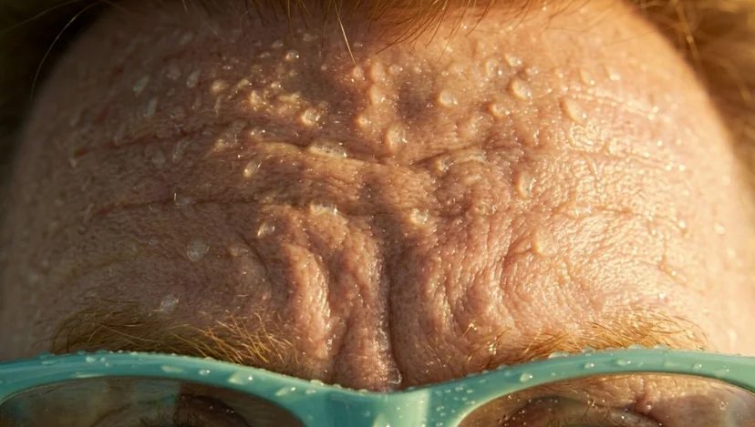 Dieter Pichler schwitzt