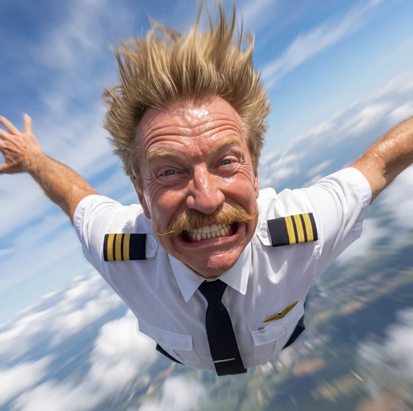 Dieter Pichler ohne Fallschirm