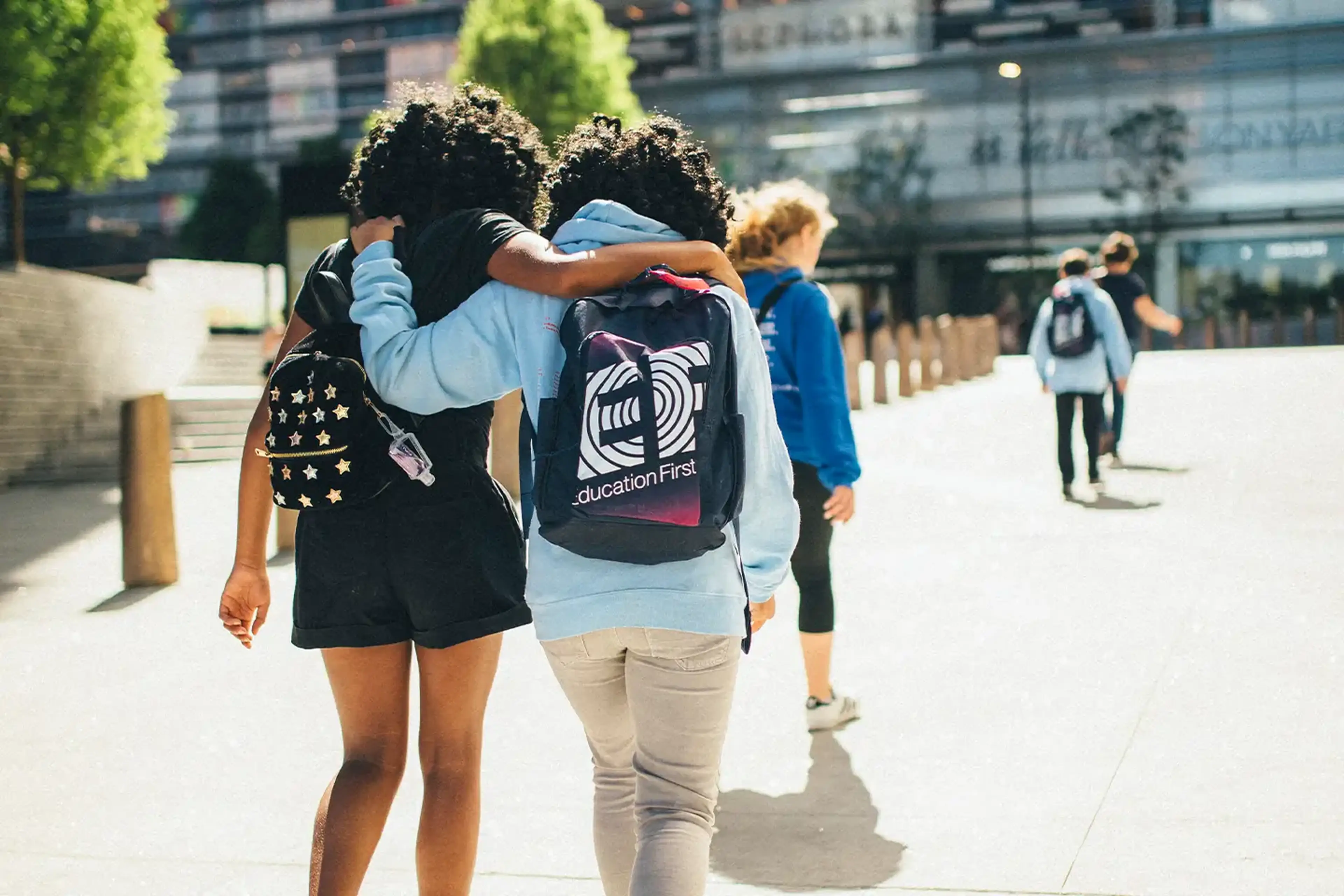 Two students on tour