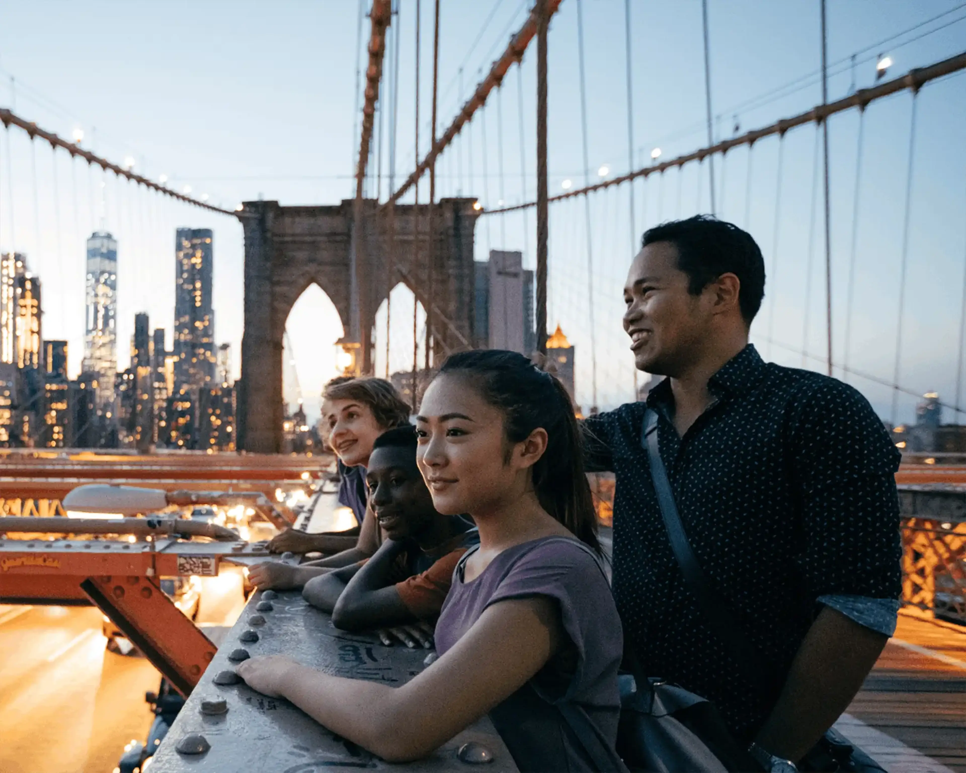 students and teacher in new york city