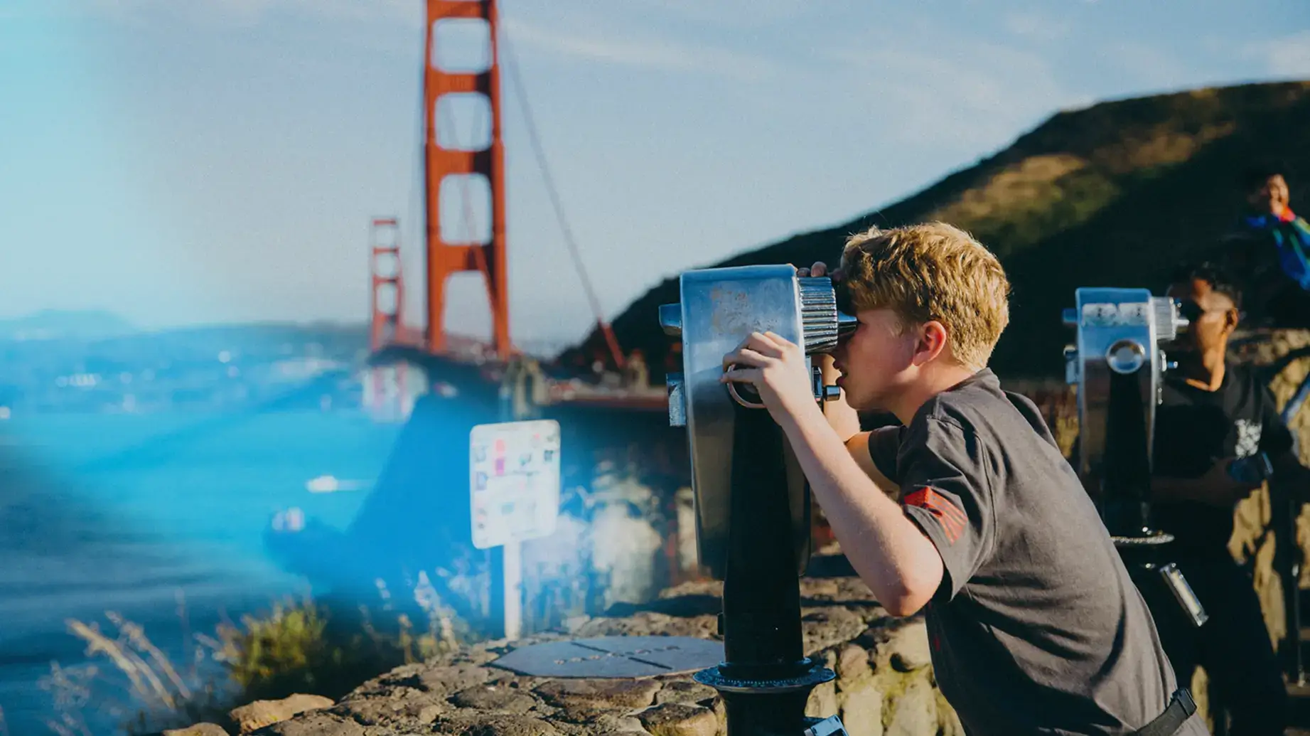 Student golden gate bridge
