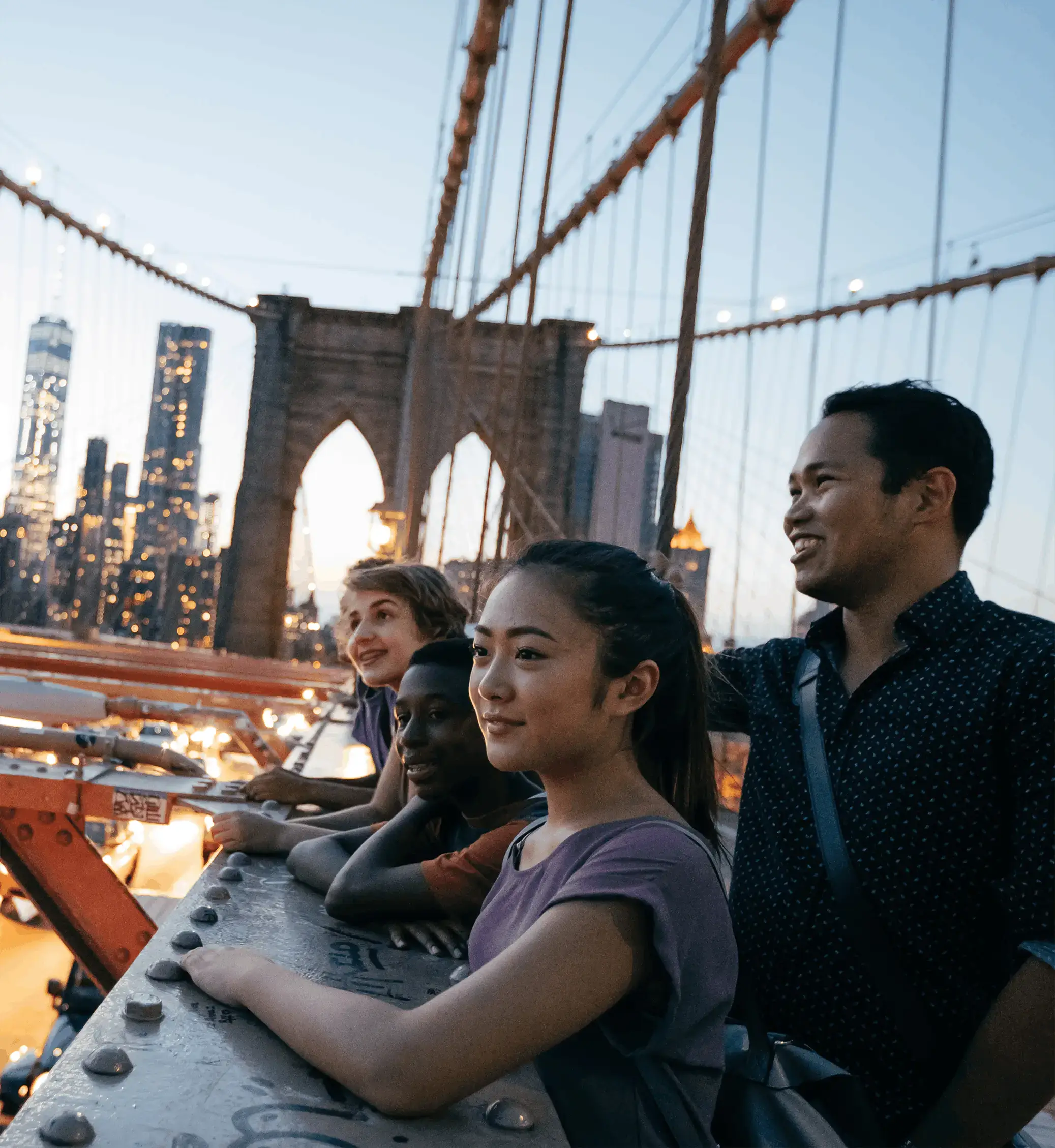 students and teacher in new york city