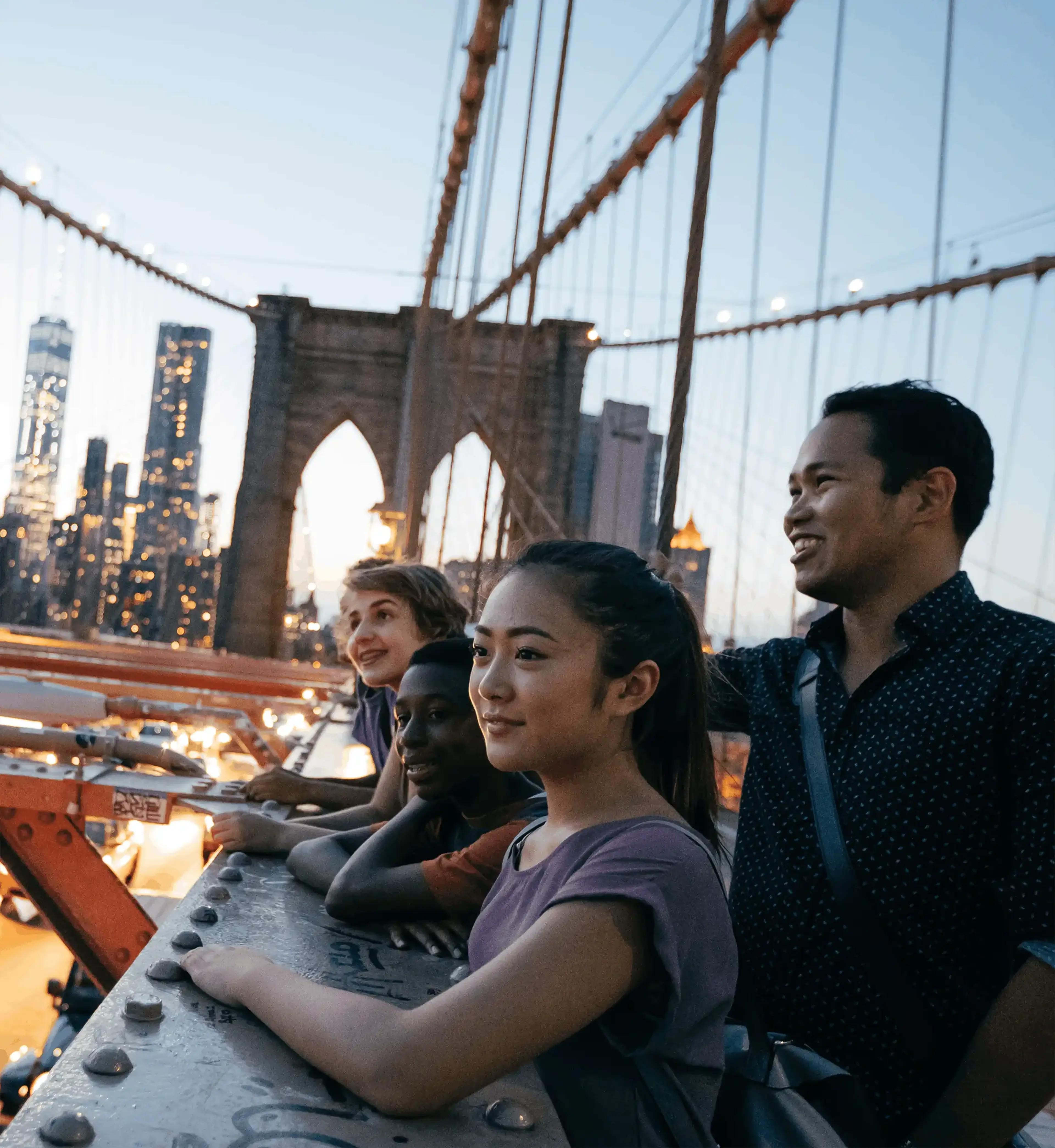 students and teacher in new york city