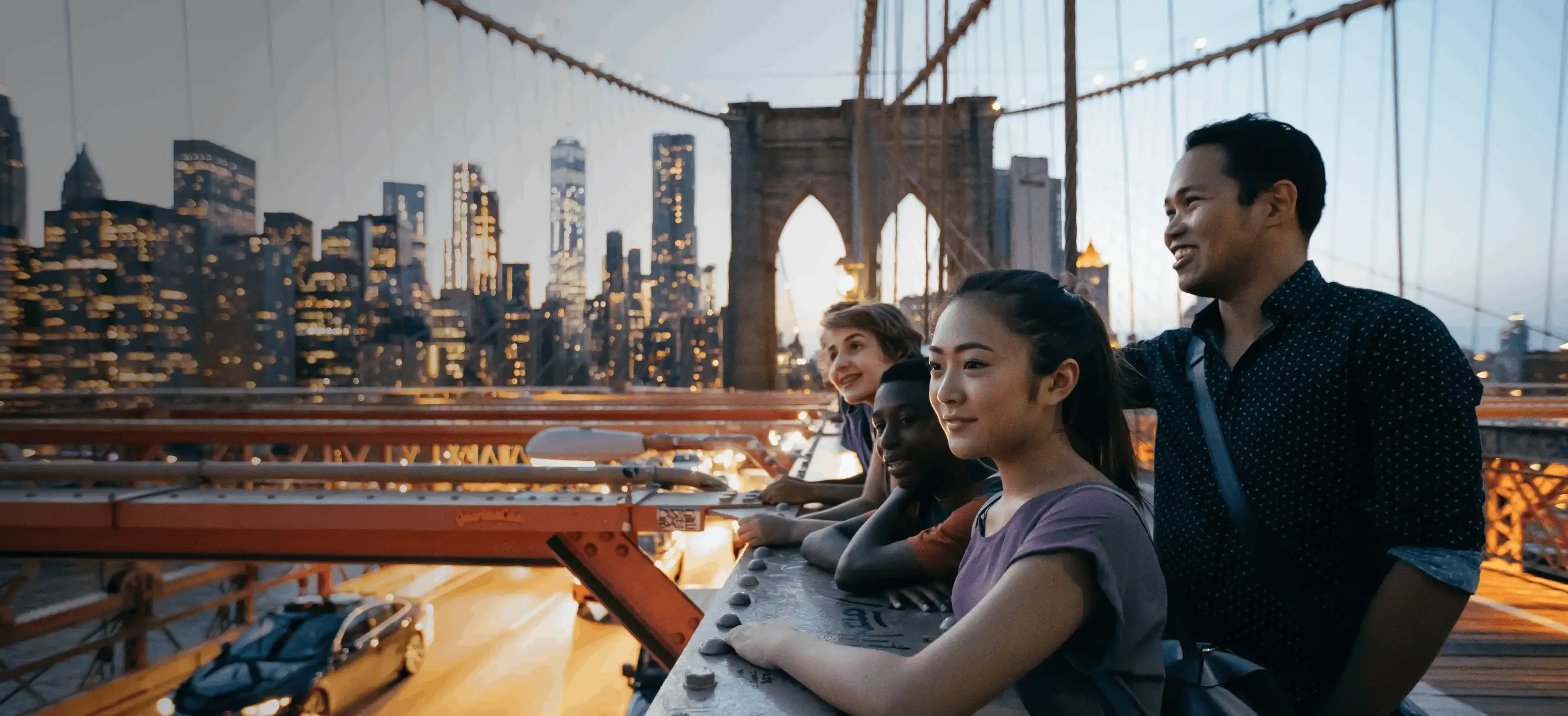 students and teacher in new york city