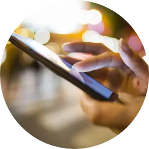 cellphone in a hand