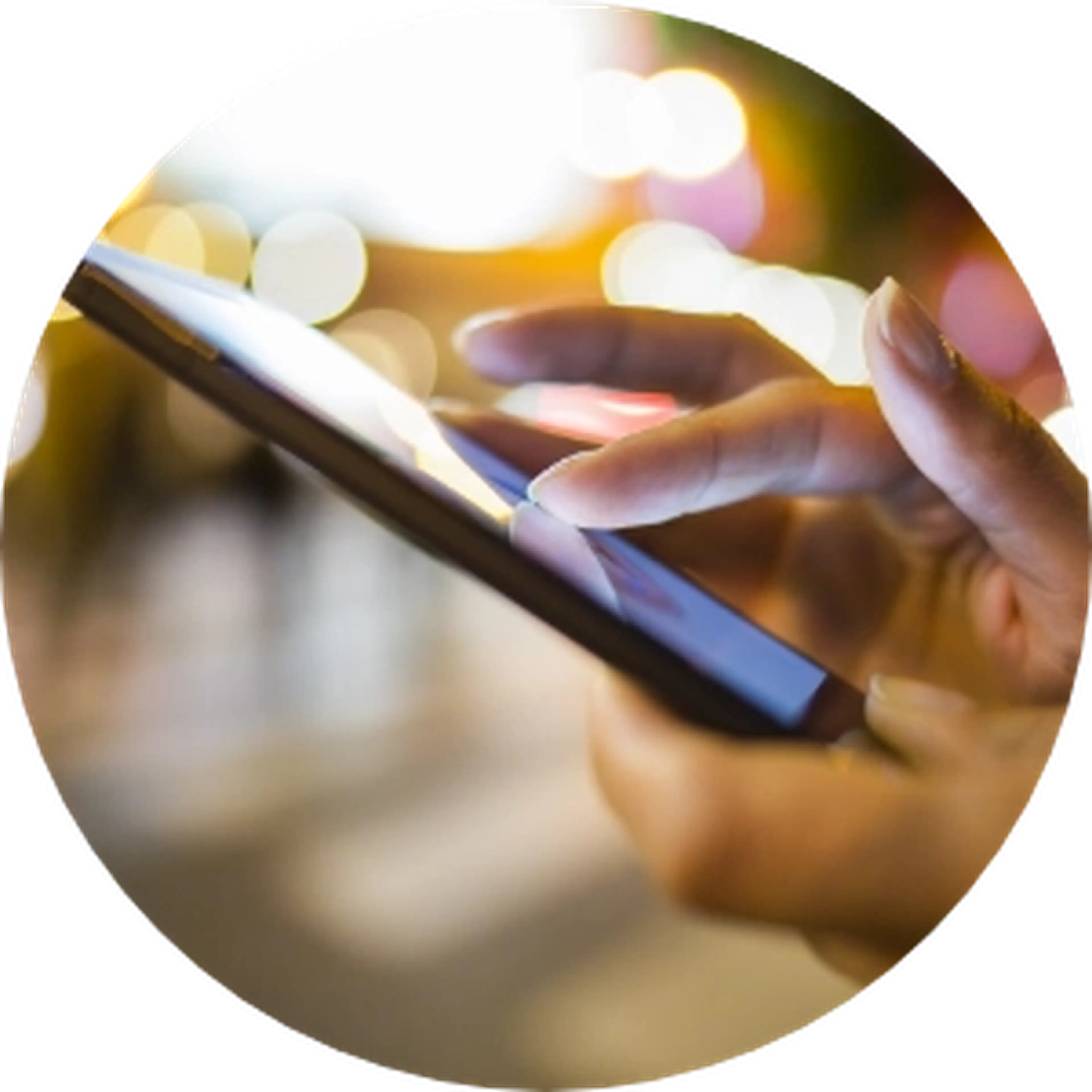 cellphone in a hand