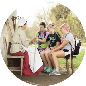 students experiencing history at mount vernon