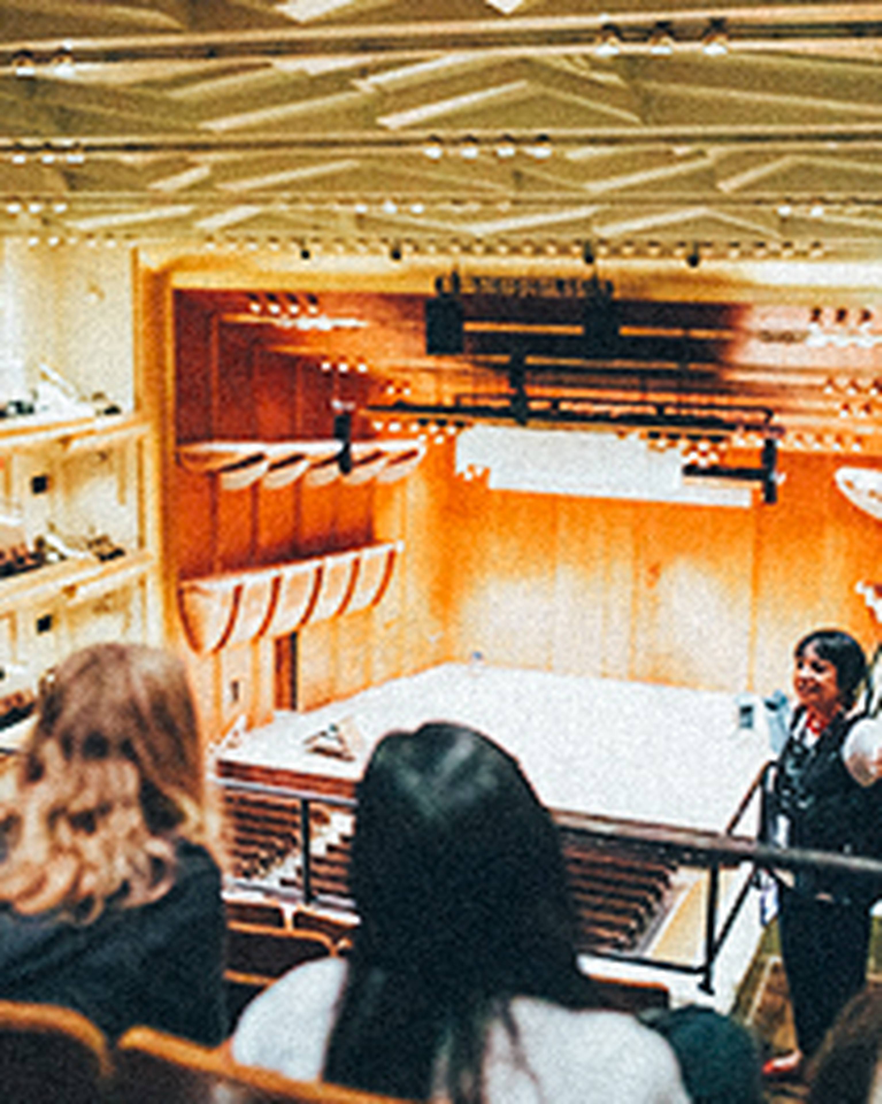 students at a broadway show