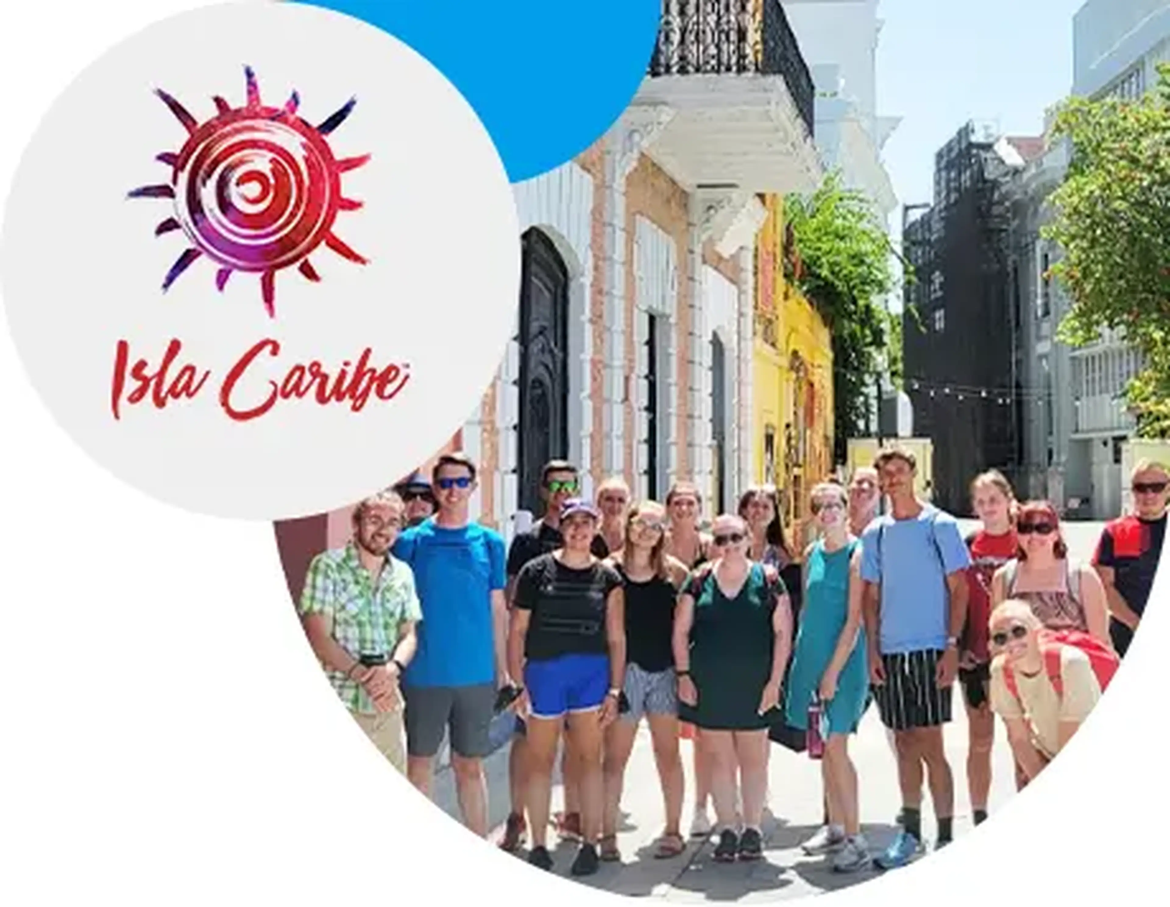 students in puerto rico working with isla caribe