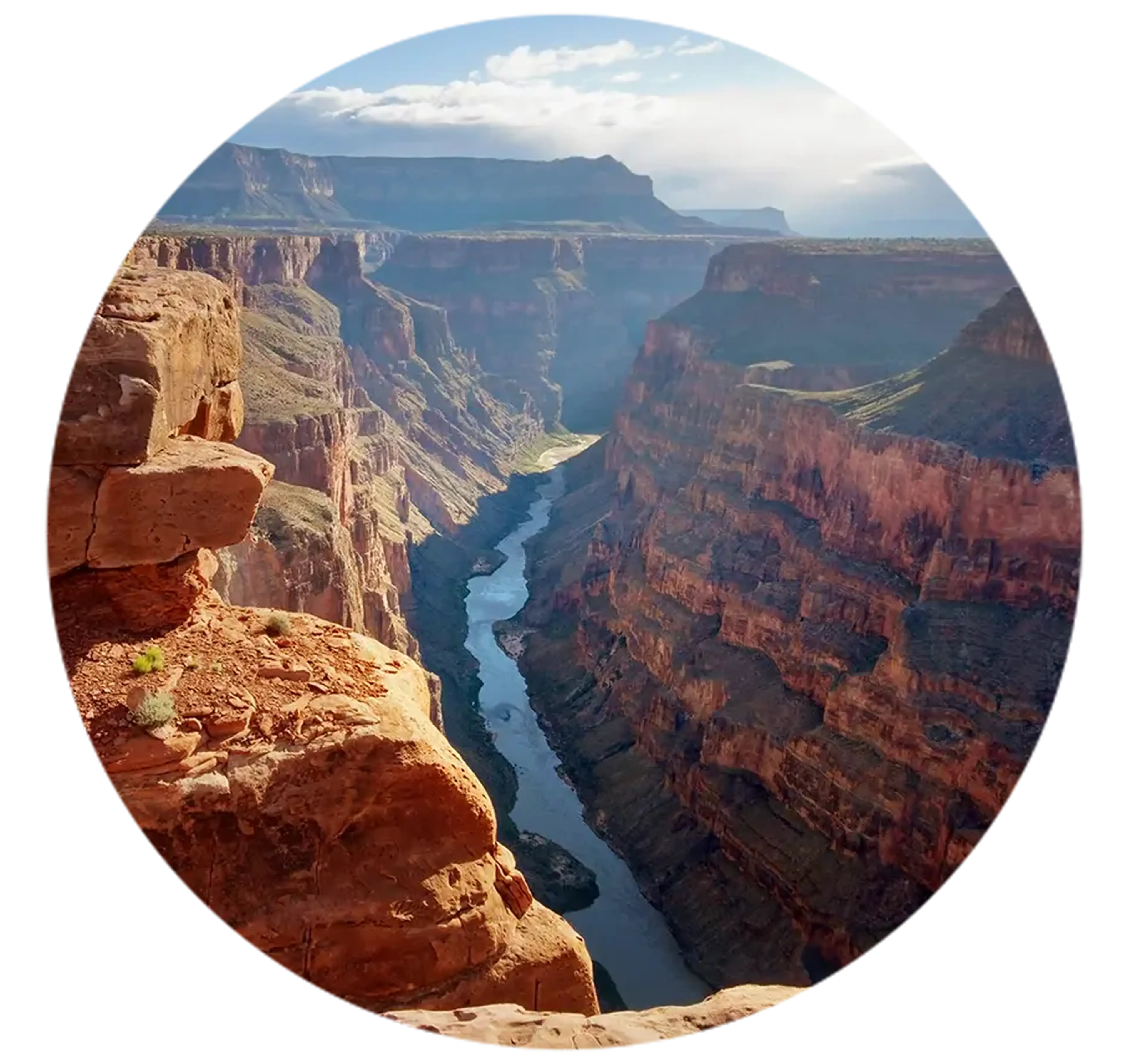 view of canyons out west